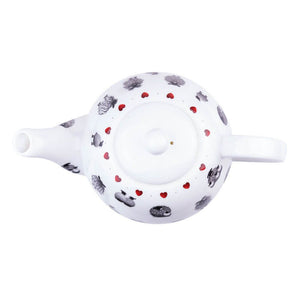 black and white sheep teapot