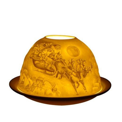 flying sleigh tea light holder