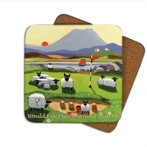 Thomas Joseph Would You Play Around Ewe Me Coaster