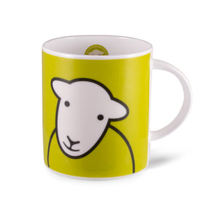 herdy hello mug green