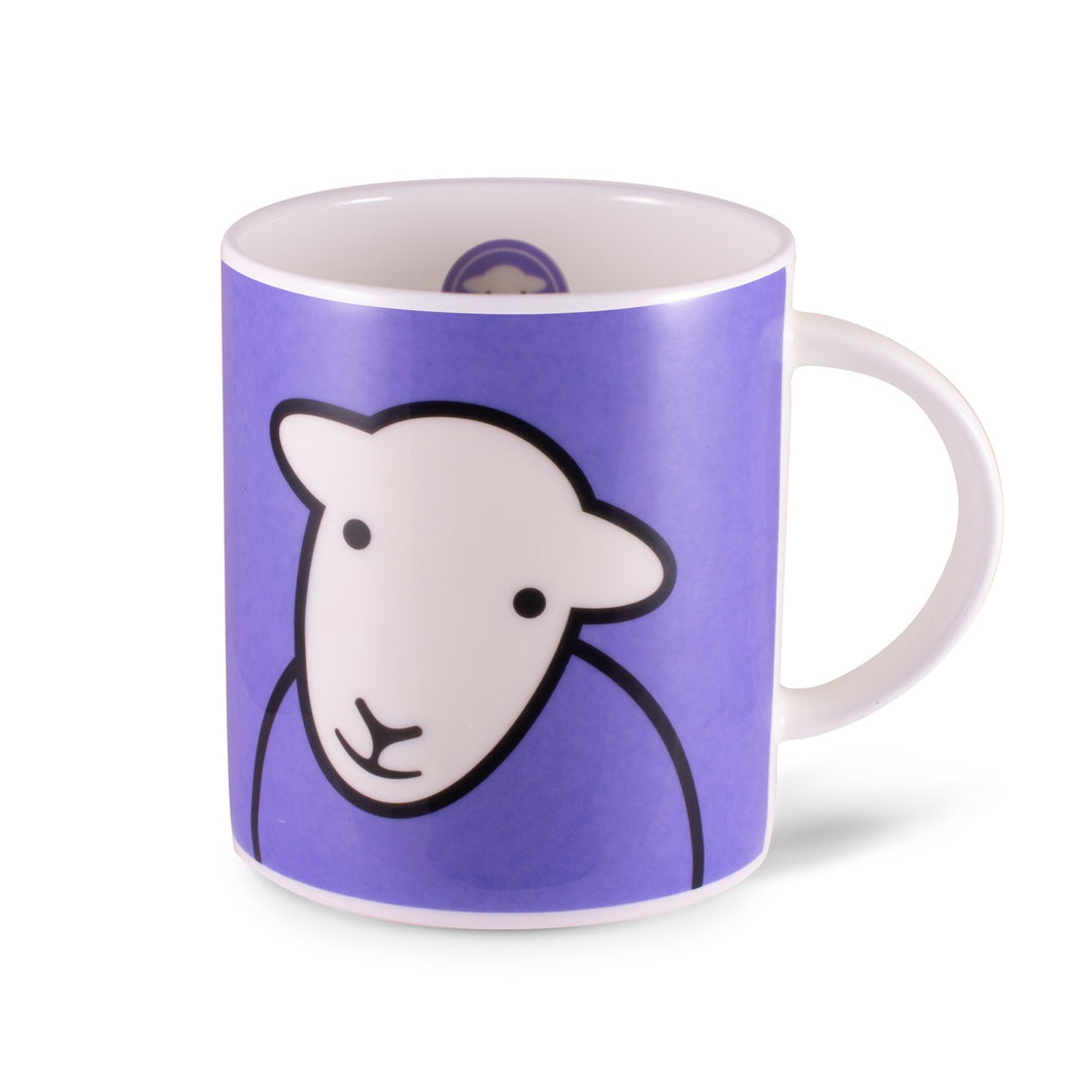 herdy hello mug purple