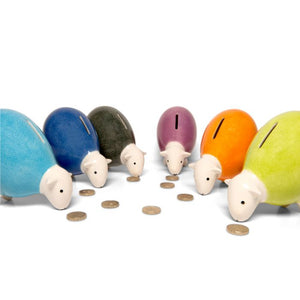 herdy sheep money box assorted colours