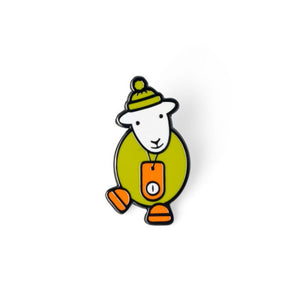 herdy pin badge hiker two