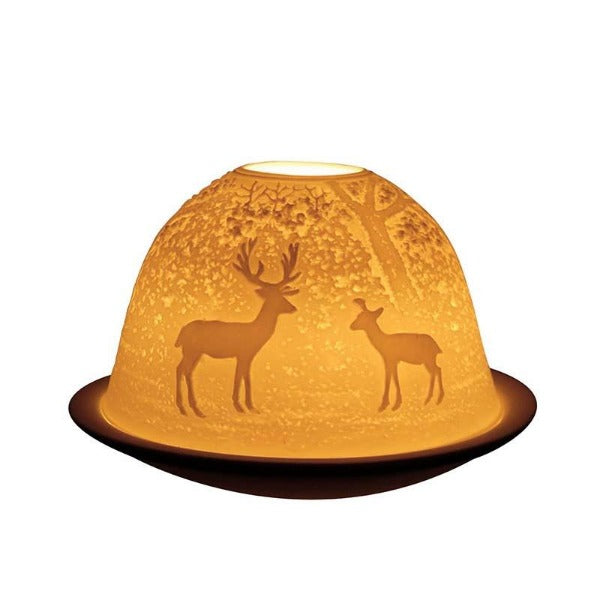 Light Glow Forest Deer Tealight Candle Holder