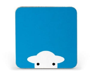 herdy peep melamine peep coaster blue