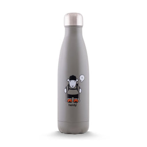 herdy grey stainless steel drinks bottle