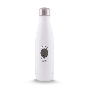 herdy white stainless steel drinks bottle