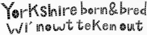 Yorkie Ware Yorkshire Born and Bred Mug Text